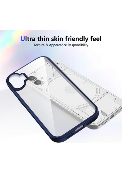 Nothing Phone 1,için Eabhulie Kılıf, Kamera Lens Korumalı Hibrit 2'si 1 Arada Şeffaf Kılıf-Blue (Yurt Dışından) fırsatları