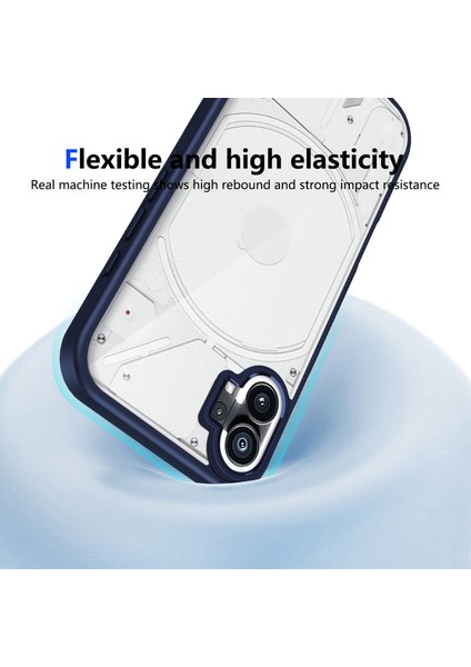 Nothing Phone 1,için Eabhulie Kılıf, Kamera Lens Korumalı Hibrit 2'si 1 Arada Şeffaf Kılıf-Blue (Yurt Dışından) indirimleri