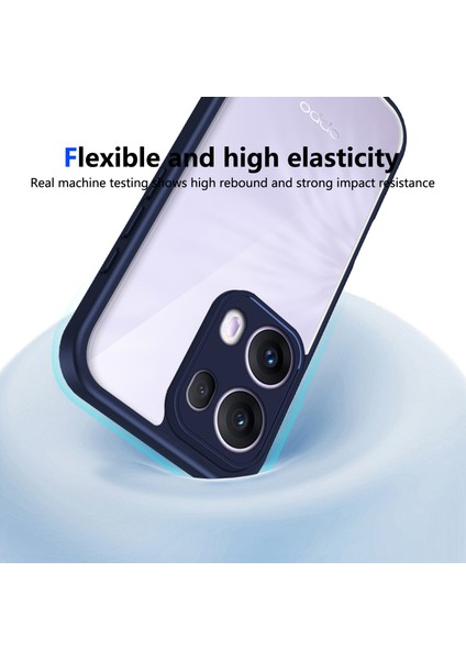 Oppo RENO13 Pro,için Eabhulie Kılıf, Kamera Lens Korumalı Hibrit 2'si 1 Arada Şeffaf Kılıf-Blue (Yurt Dışından) indirimleri