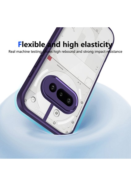 Nothing Phone 3A,IÇIN Eabhulie Kılıf, Kamera Lens Korumalı Hibrit 2'si 1 Arada Şeffaf Kılıf-Mor (Yurt Dışından) fırsatları