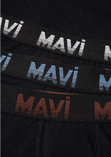 3lü Siyah Basic Boxer 0911871-900