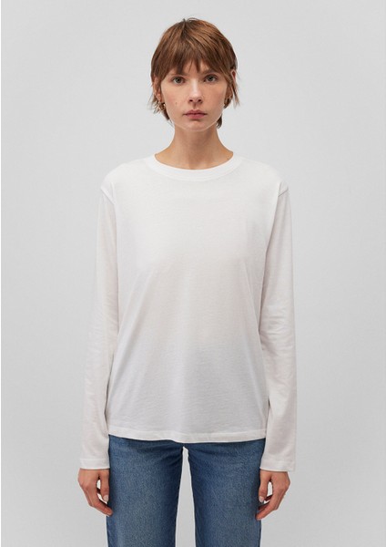 Uzun Kollu Ekru Basic Tişört 1613038-70057