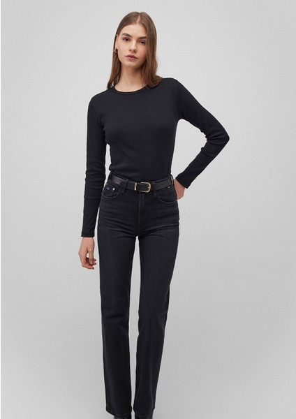 Uzun Kollu Siyah Basic Tişört 1613040-900