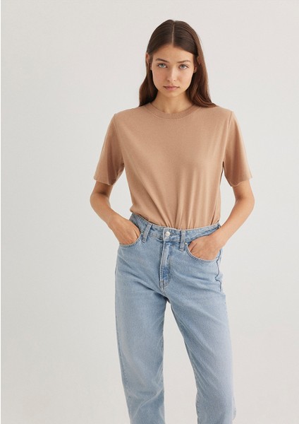 2li Kadın Basic Tişört 1611366-70072