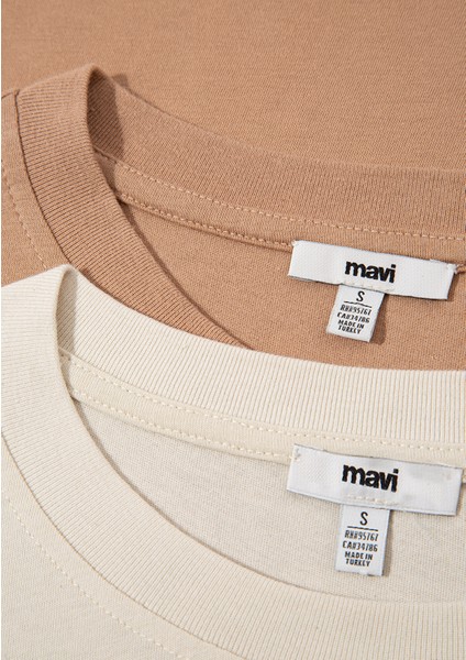 2li Kadın Basic Tişört 1611366-70072