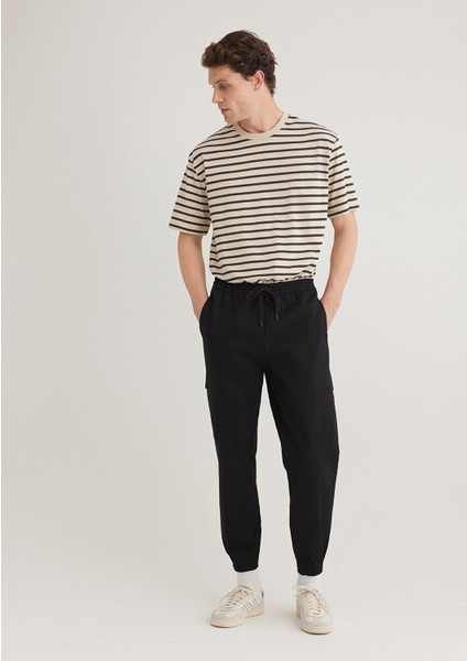 Siyah Kargo Jogger Pantolon 0010430-900