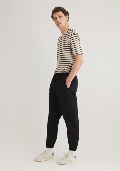 Siyah Kargo Jogger Pantolon 0010430-900
