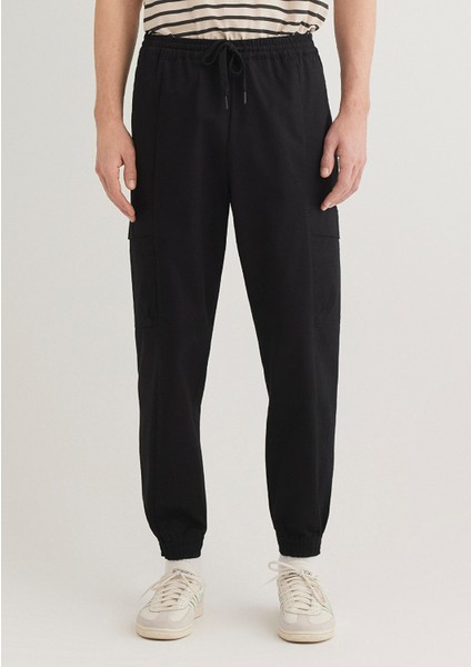 Siyah Kargo Jogger Pantolon 0010430-900