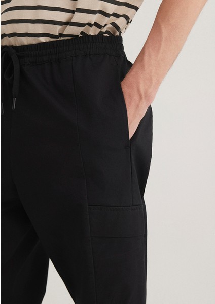 Siyah Kargo Jogger Pantolon 0010430-900