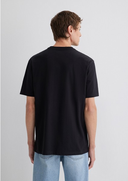 Mavi 1991 Baskılı Siyah Tişört 0612573-900