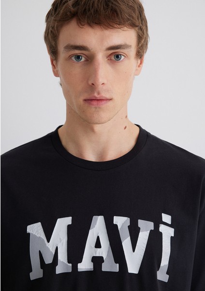 Mavi 1991 Baskılı Siyah Tişört 0612573-900