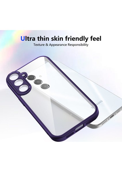 Samsung Galaxy M35,IÇIN Eabhulie Kılıf, Kamera Lens Korumalı Hibrit 2'si 1 Arada Şeffaf Kılıf-Mor (Yurt Dışından) fırsatları