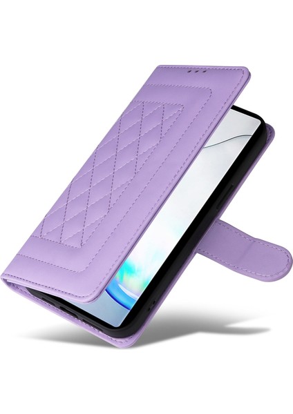 Samsung Galaxy Note 10 Plus Için El Kayışı ve Kart Yuvalı Premium Deri Cüzdan Kılıf-Mor (Yurt Dışından) fırsatları