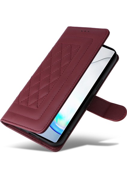 Samsung Galaxy Note 10 Plus Için El Kayışı ve Kart Yuvalı Premium Deri Cüzdan Kılıf-Kırmızı (Yurt Dışından) fırsatları