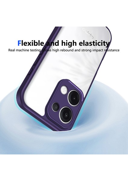 Oppo RENO13,IÇIN Eabhulie Kılıf, Kamera Lens Korumalı Hibrit 2'si 1 Arada Şeffaf Kılıf-Mor (Yurt Dışından) indirimleri