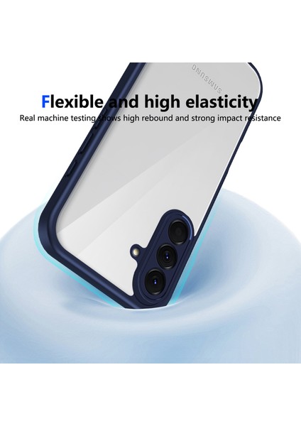 Samsung Galaxy A17,IÇIN Eabhulie Kılıf, Kamera Lens Korumalı Hibrit 2'si 1 Arada Şeffaf Kılıf-Blue (Yurt Dışından) indirimleri
