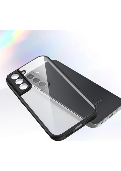 Samsung Galaxy S21 Fe 5g,için Eabhulie Kılıf, Kamera Lens Korumalı Hibrit 2'si 1 Arada Şeffaf Kılıf-Siyah (Yurt Dışından) fırsatları