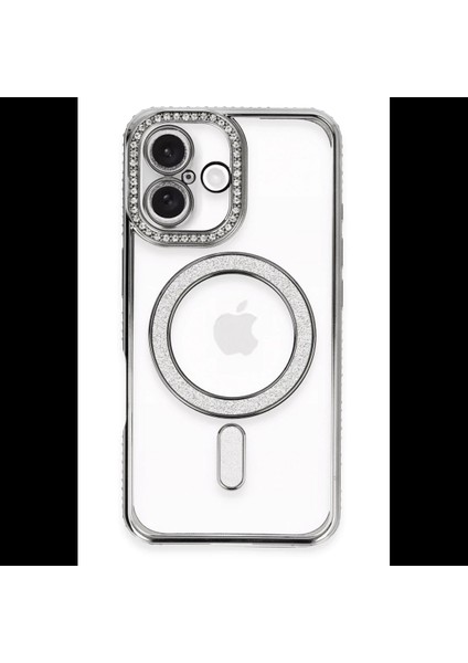 iPhone 16 Plus Kılıf Joke Simli Magneticsafe Kılıf