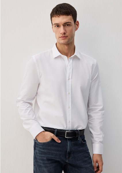 Tencel Tm Beyaz Gömlek 0211573-620