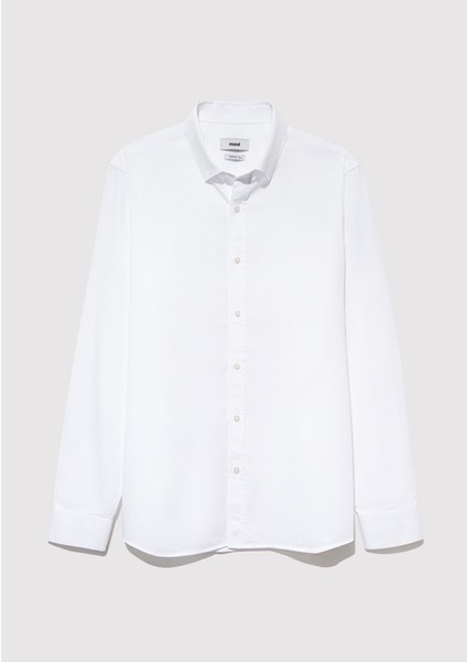 Tencel Tm Beyaz Gömlek 0211573-620