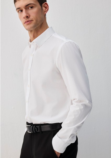 Kolay Ütülenebilir Beyaz Gömlek 0211571-620