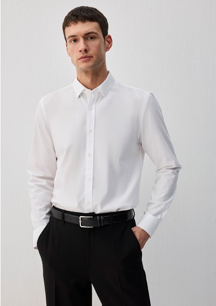 Kolay Ütülenebilir Beyaz Gömlek 0211571-620