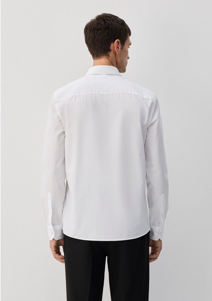 Kolay Ütülenebilir Beyaz Gömlek 0211571-620