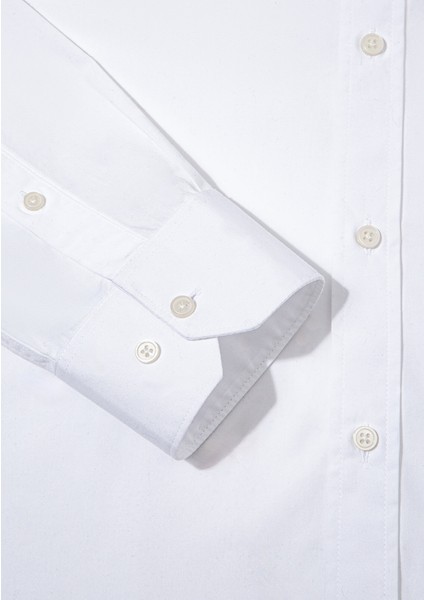 Kolay Ütülenebilir Beyaz Gömlek 0211571-620