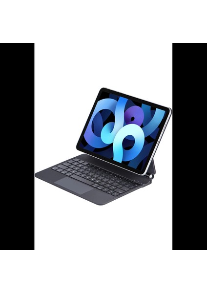 iPad Pro 12.9 (2022) Kılıf X9 Magic Manyetik Klavyeli Tablet Kılıfı - Siyah