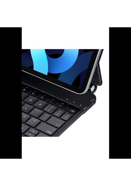 iPad Pro 12.9 (2022) Kılıf X9 Magic Manyetik Klavyeli Tablet Kılıfı - Siyah indirimleri
