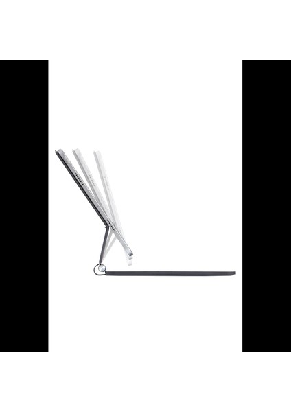 iPad Pro 12.9 (2022) Kılıf X9 Magic Manyetik Klavyeli Tablet Kılıfı - Siyah
