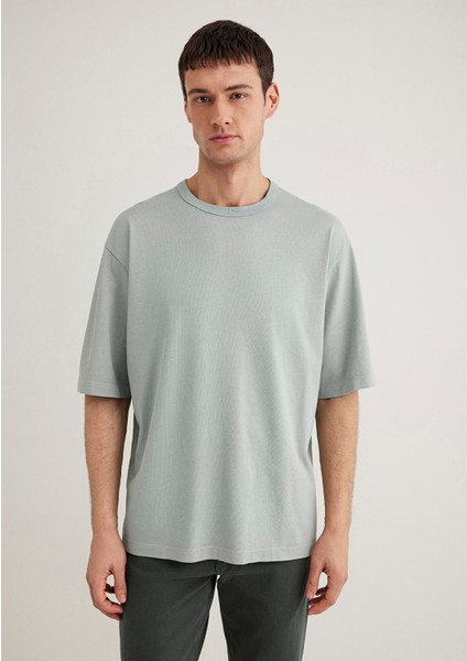 Yeşil Basic Tişört 0612595-70148