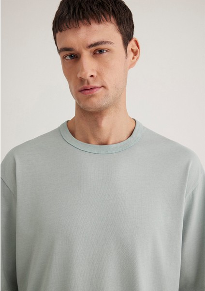 Yeşil Basic Tişört 0612595-70148