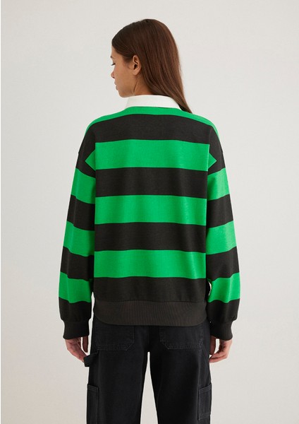 Peanuts Baskılı Siyah Sweatshirt 1S10342-89943