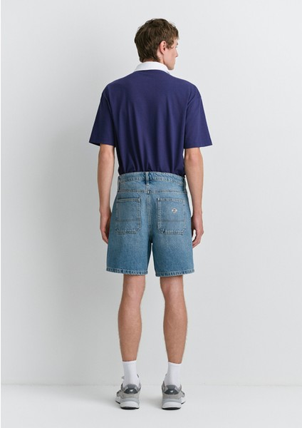 Rotterdam MV91 Street Indigo Mavisi Jean Şort 0410185-89128