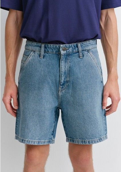 Rotterdam MV91 Street Indigo Mavisi Jean Şort 0410185-89128