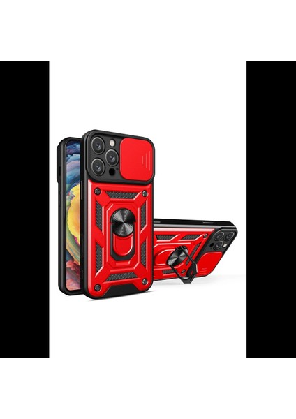 iPhone 16 Pro Kılıf Pars Lens Yüzüklü Silikon