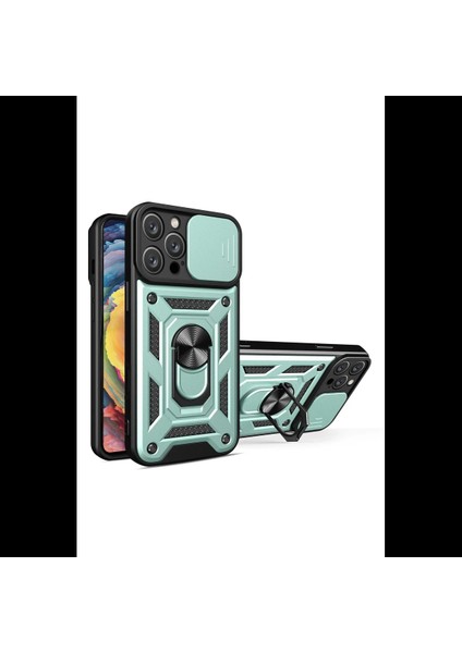 iPhone 16 Pro Kılıf Pars Lens Yüzüklü Silikon