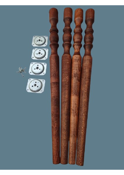 70CM 5'lik Cnc Kesimli Dekoratif 3 Renkli (Meşe,beyaz,siyah) Masa Sehpa Ayakları fiyatları