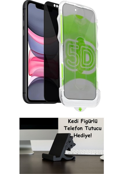 Apple iPhone 14 Pro Max Ile Uyumlu Hayalet Ekran Hizalama Aparatlı ve Takılırken Cam Altında Toz Bırakmaz Darbelere Karşı Ekstra Güçlü Ekran Koruyucu Cam