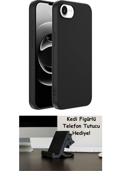 Apple iPhone 16E ile Uyumlu Kılıf Siyah Lansman Kapak Orijinal (Apple iPhone 16E ile Uyumlu, Siyah)