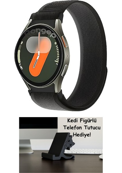 Travel Loop 20MM Kumaş Kordon Samsung Galaxy Watch Fe/7/6/5/4 Serisi Için (40MM/44MM) Terletmeyen Rahat ve Hafif Kayış Watch 6/4 Classic (47/43/42MM) Watch 5 Pro 45MM Uyumlu