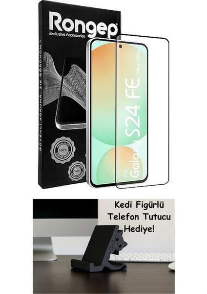 Samsung Galaxy S24 Fe Için Ekran Koruyucu Anti-Static Temperli Cam 9h Sertliğinde Ekranı Kaplayan Görüntü Kalitesini ve Dokunmatiği Etkilemeyen Darbelere ve Çizilmeye Karşı Premium Koruma