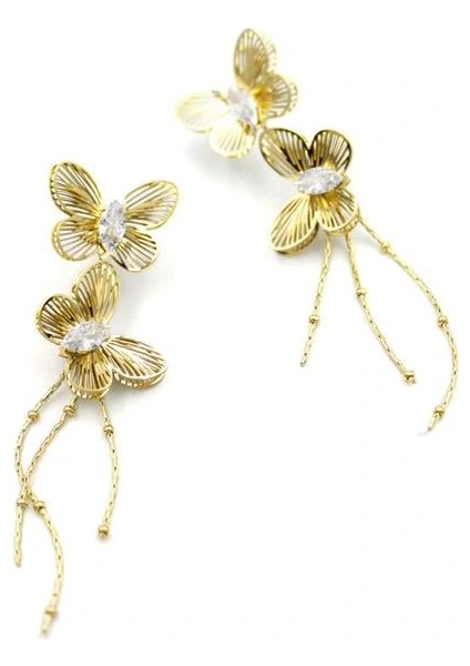 Çelik Kelebek Küpe - Altın fiyatları