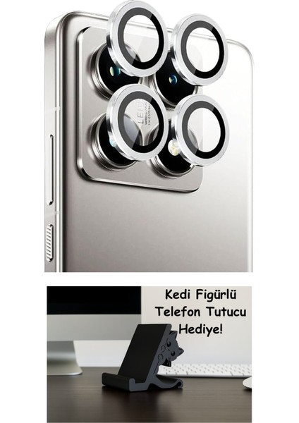 Xiaomi 14T Pro Kamera Lens Koruyucu Cam Filmi – Safir (Sapphire) | Üstün Koruma & Maksimum Şeffaflık (Gümüş (Silver))