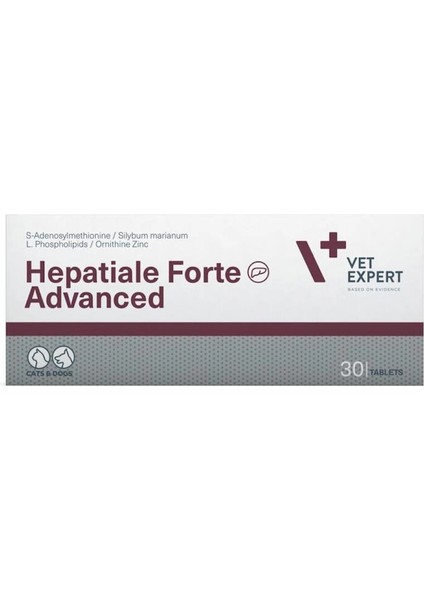 Vetexpert Hepatiale Forte Advanced Kedi ve Köpekler Için Tamamlayıcı Yem 30 Tablet