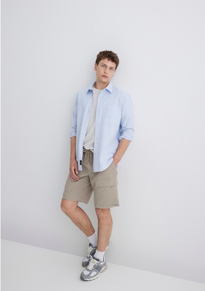 Bej Kargo Şort 0410269-80697