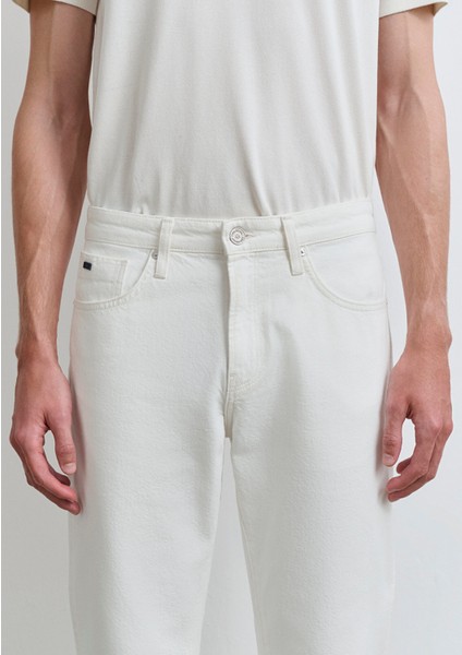 London Classic Denim Kırık Beyaz Jean Pantolon 0010172-89657