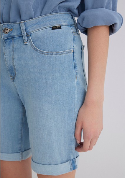 Alexis Gold Klasik Açık Mavi Jean Şort 1441589731