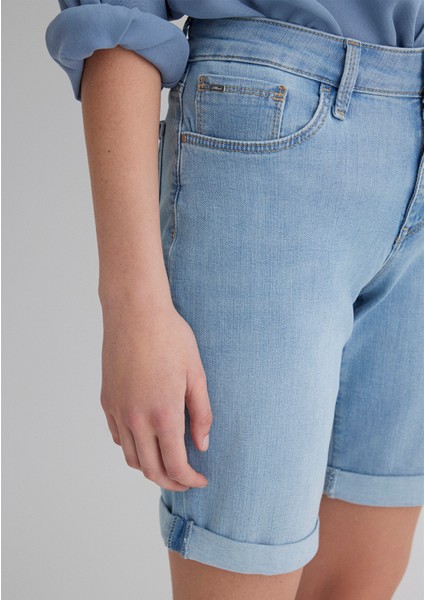 Alexis Gold Klasik Açık Mavi Jean Şort 1441589731